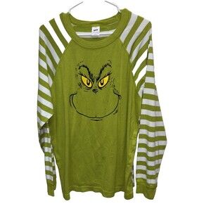 HANNA ANDERSSON DR SEUSS GRINCH PAJAMA SHIRT TOP ADULT UNISEX XL